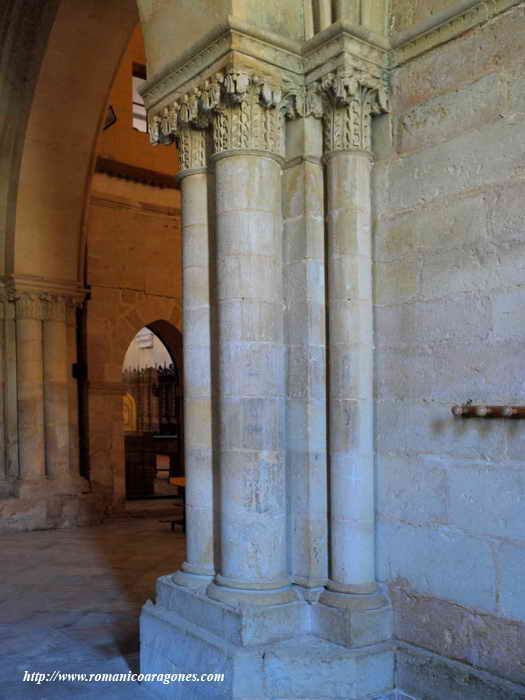 Detalle del arco triunfal del ábside central